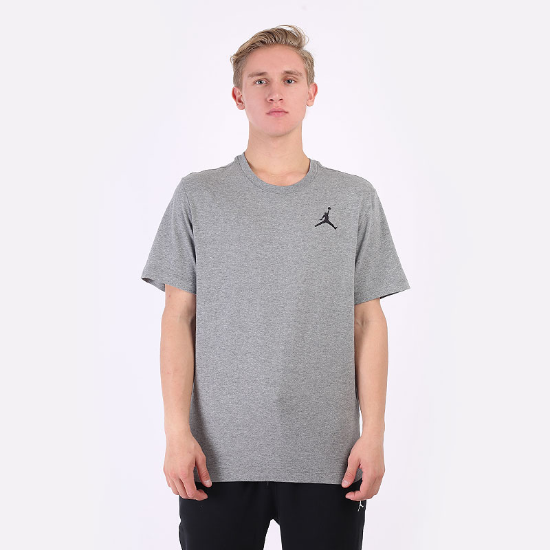 мужская серая футболка Jordan Jumpman Short-Sleeve T-Shirt DC7485-091 - цена, описание, фото 3